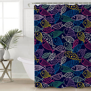 Fish Tank SWYL2184 Shower Curtain