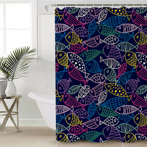 Image of Fish Tank SWYL2184 Shower Curtain