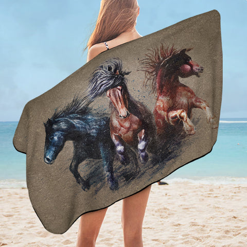 Image of Horses SWYL2192 Bath Towel