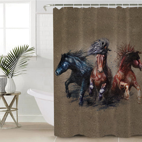 Image of Mighty Horses SWYL2192 Shower Curtain