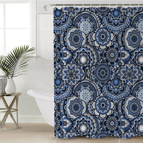 Image of Stylized Tiles SWYL2238 Shower Curtain