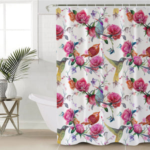 Pretty Hummingbird SWYL2240 Shower Curtain