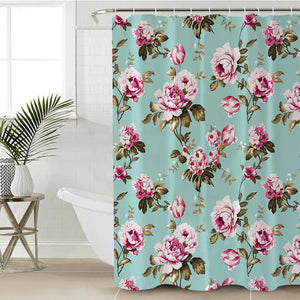 Pink Flowers SWYL2242 Shower Curtain