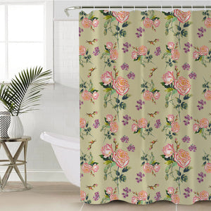 Orange Rose SWYL2244 Shower Curtain