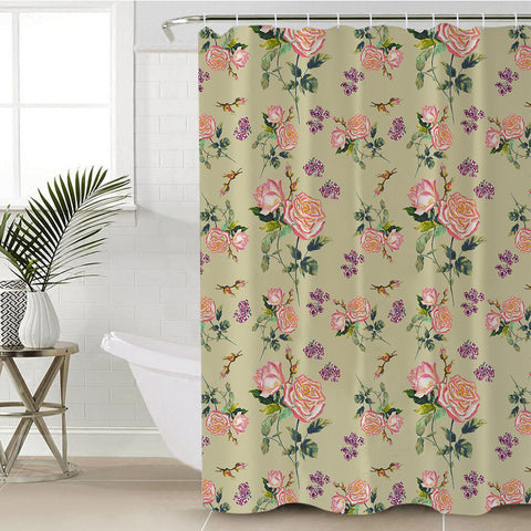 Image of Orange Rose SWYL2244 Shower Curtain