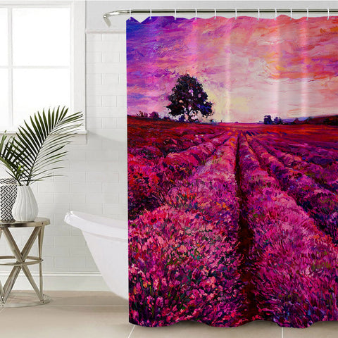 Image of Lavender Fields SWYL2251 Shower Curtain