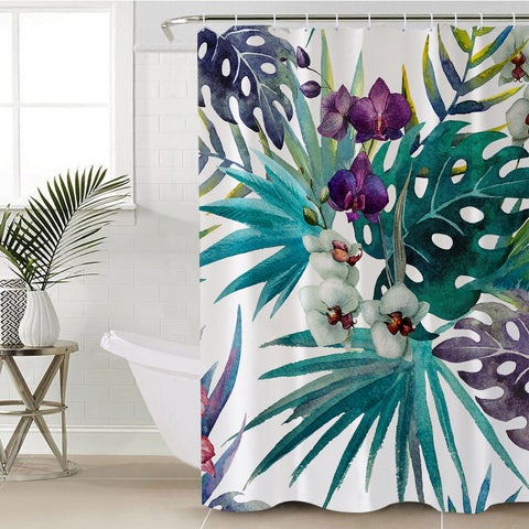 Image of Tropical Themed SWYL2314 Shower Curtain
