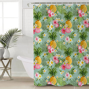 Tropical Pineapples SWYL2316 Shower Curtain