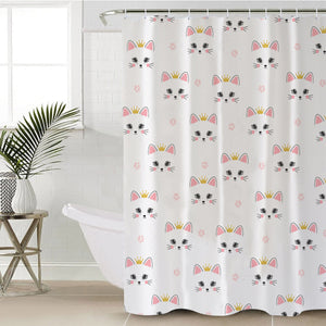 Kitty Face SWYL2318 Shower Curtain