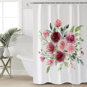 Rose Bouquet SWYL2334 Shower Curtain