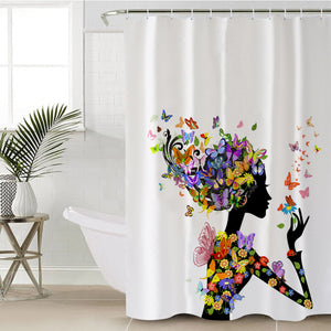 Butterfly Lady SWYL2337 Shower Curtain