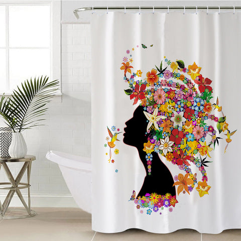 Image of Lady's Magical Hair SWYL2339 Shower Curtain