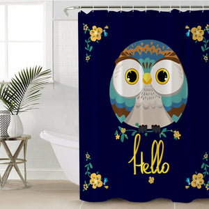 Hello Owl SWYL2341 Shower Curtain