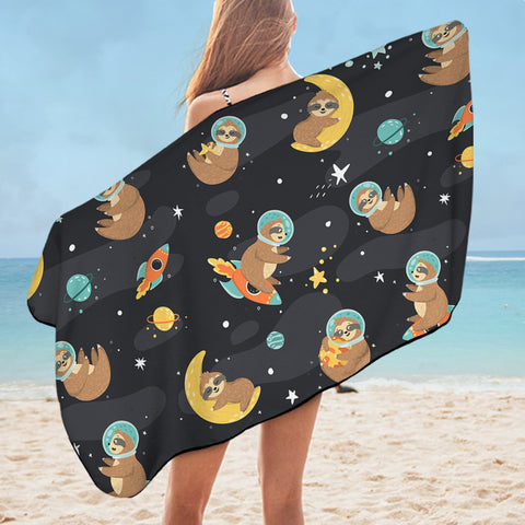 Image of Sloth Space SWYL2382 Bath Towel