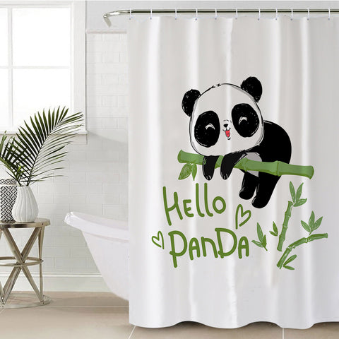 Image of Hello Panda Bamboo SWYL2384 Shower Curtain