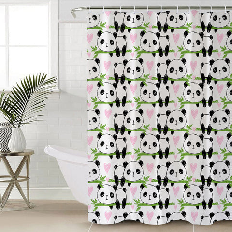 Image of Panda Cub Patterns SWYL2385 Shower Curtain