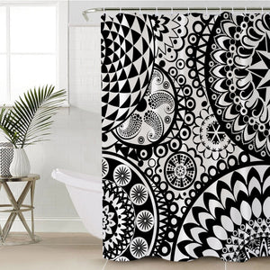 Optical Illusion Pattern SWYL2391 Shower Curtain