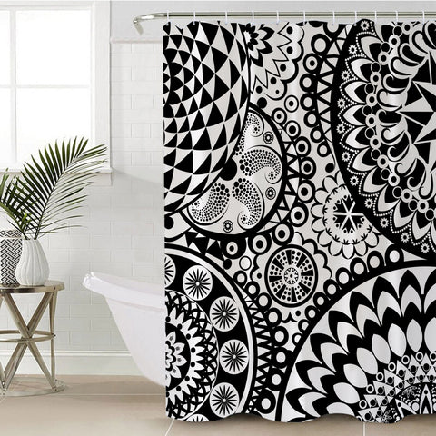 Image of Optical Illusion Pattern SWYL2391 Shower Curtain