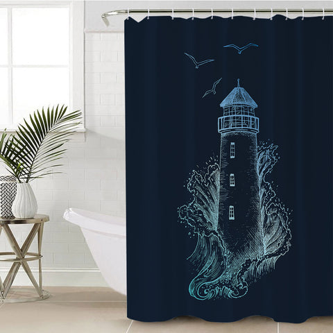 Image of Lighthouse SWYL2393 Shower Curtain