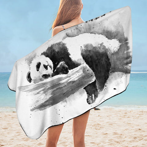 Image of Snoozing Panda SWYL2407 Bath Towel