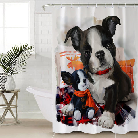 Image of Pug Family SWYL2408 Shower Curtain