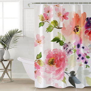 Watercolored Flower SWYL2410 Shower Curtain