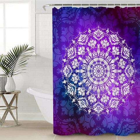 Image of Concentric Design Purplish SWYL2415 Shower Curtain