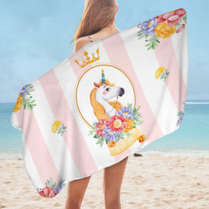 Princess Unicorn SWYL2417 Bath Towel
