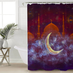 Taj Mahal At Night SWYL2423 Shower Curtain