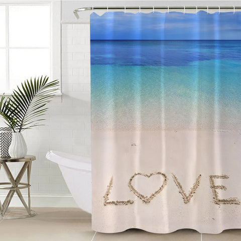 Image of Love Beach SWYL2426 Shower Curtain