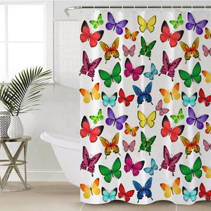 Butterfly Collection SWYL2465 Shower Curtain