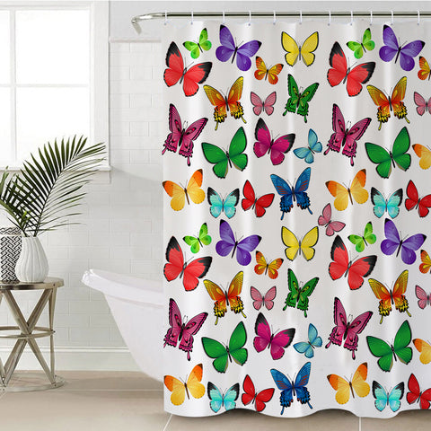 Image of Butterfly Collection SWYL2465 Shower Curtain
