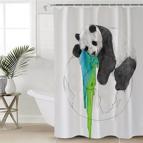 Image of Save The Panda SWYL2476 Shower Curtain