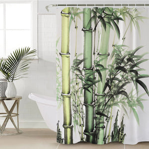 Bamboo Drawing SWYL2490 Shower Curtain