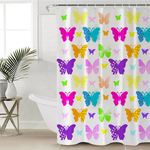 Butterflies SWYL2494 Shower Curtain