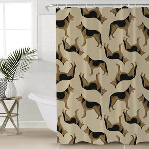 German Shepherd SWYL2498 Shower Curtain