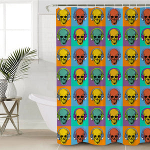 Skull Profiles SWYL2503 Shower Curtain