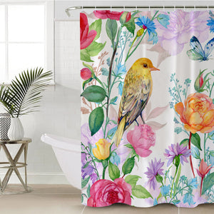 Bird & Flowers SWYL2508 Shower Curtain