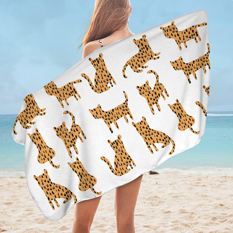Image of Cartoon Leopards SWYL2510 Bath Towel
