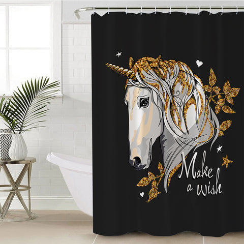 Image of Glided Unicorn SWYL2511 Shower Curtain