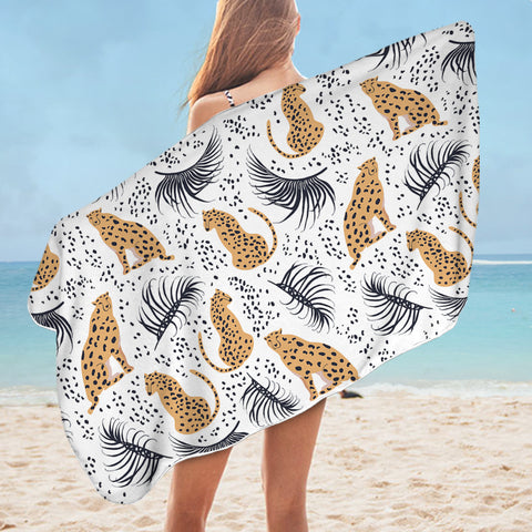 Image of Leopard Themed SWYL2512 Bath Towel