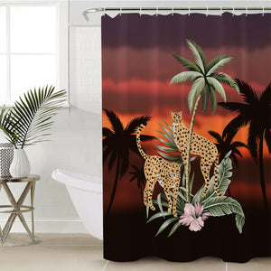 Sunset Cheetahs SWYL2513 Shower Curtain