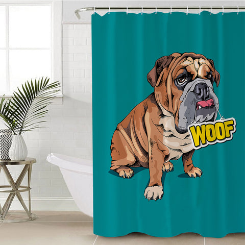 Image of Woof Pug SWYL2514 Shower Curtain