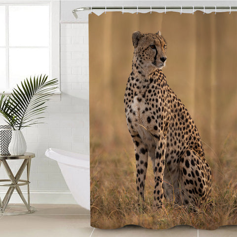 Image of 3D Leopard SWYL2515 Shower Curtain
