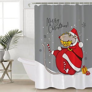 Christmas Mouse SWYL2524 Shower Curtain