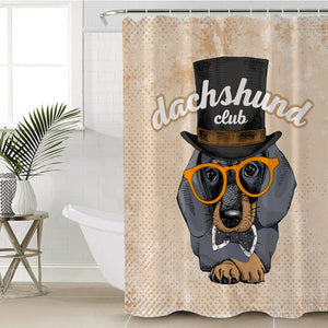 Dachshund Club SWYL2529 Shower Curtain