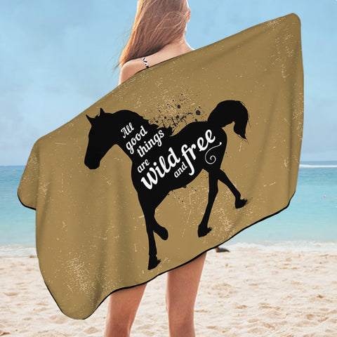 Image of Wild & Free Horse SWYL2532 Bath Towel