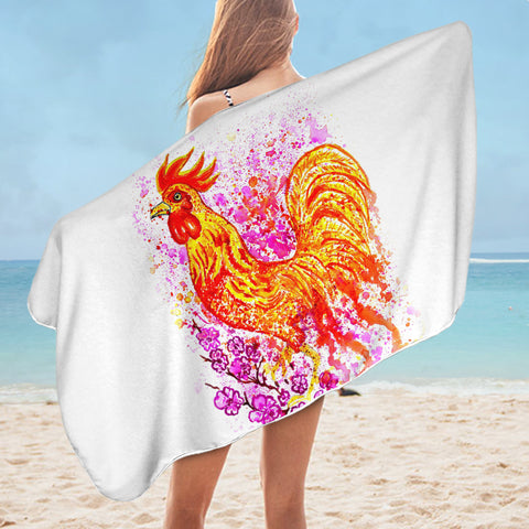 Image of Fiery Rooster SWYL2695 Bath Towel