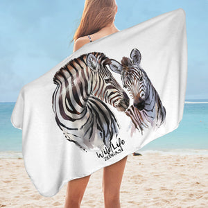 Zebras SWYL2698 Bath Towel