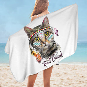 Tribal Cat SWYL2789 Bath Towel